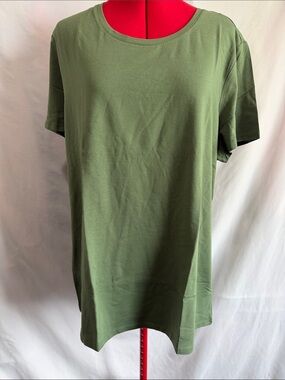 Amazon Essentials Olive Green Short Sleeve Crewneck Tee XL93